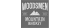 Woodsmen Mountain Whiskey logo.